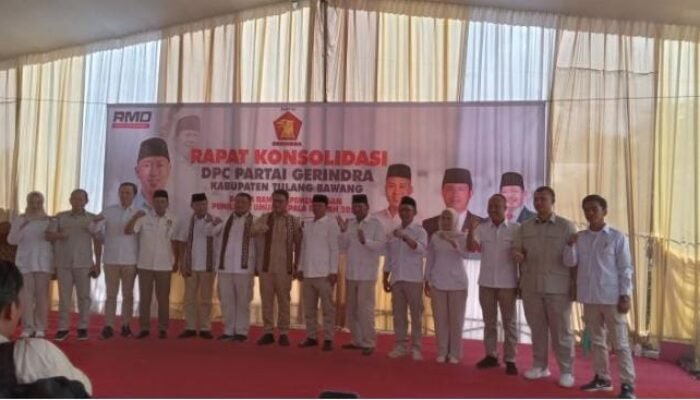 DPC Partai Gerindra Tulang Bawang Gelar Rapat Konsolidasi