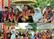 Pj Bupati Asraf Hadiri Kenduri Sko Desa Air Bersih dan Dianugerahi Gelar Adat