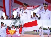 Berlangsung Khidmat, Bupati Monadi Pimpin Upacara Peringatan HUT RI ke-80