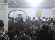 Satgas TMMD Gelar Jum’atan Bersama di Masjid Baitul Ikhlas Desa Sungai Jernih