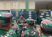 Cek Kesiapan Personel, Dan SSK TMMD Kapten Inf Nasrul Pimpin Apel Pagi