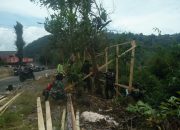 Satgas TMMD Kerinci Bangun Pos Kamling, Ciptakan Lingkungan Aman & Nyaman