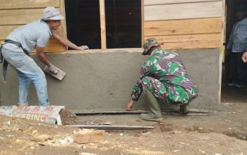 Satgas TMMD Plester RTLH, Wujud Nyata Kepedulian TNI Untuk Rakyat