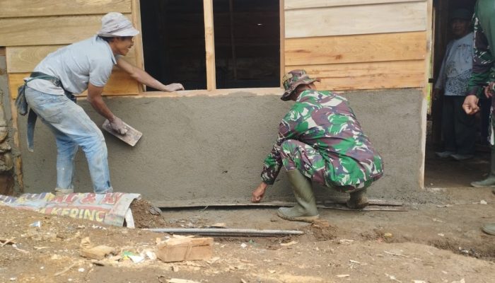 Satgas TMMD Plester RTLH, Wujud Nyata Kepedulian TNI Untuk Rakyat
