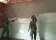 Rumah Bantuan TMMD di Sungai Jernih Masuk Tahap Pengecatan, Warga Ucap Syukur