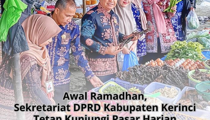 Awal Ramadhan 1447 H, Sekretariat DPRD Kabupaten Kerinci Pantau Harga Sembako