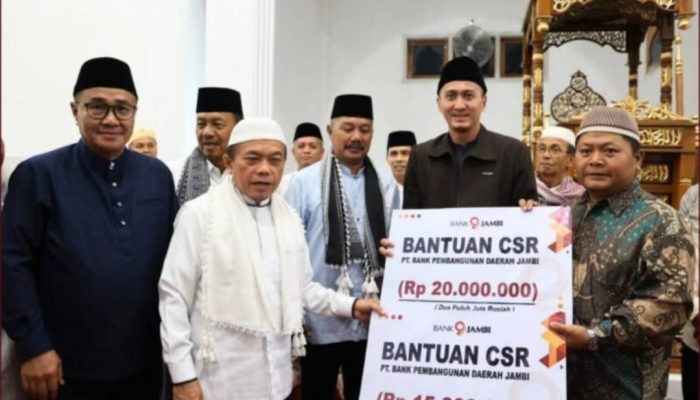 Bank Jambi Serahkan Bantuan CSR pada Safari Ramadhan Bersama Gubernur Jambi