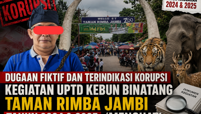 Dugaan Fiktif dan Indikasi Korupsi Kegiatan UPTD Taman Rimba Zoo Jambi Tahun 2024–2025 Mencuat