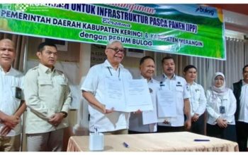 Pemkab Kerinci dan BULOG Tanda Tangan Naskah NPHD, Fokus Tingkatkan Kesejahteraan Petani