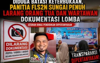 Larangan Dokumentasi di FLS2N 2026 Sungai Penuh Tuai Sorotan, Orang Tua dan Wartawan Kecewa
