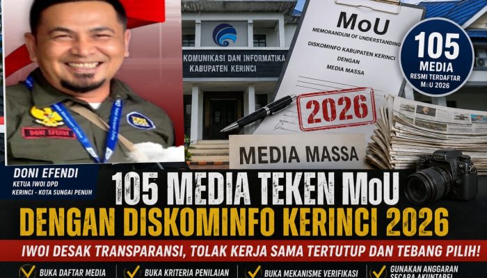 Dinilai Langgar UU Pers, Ketua DPD IWOI Minta Bupati Evaluasi Kominfo Kerinci