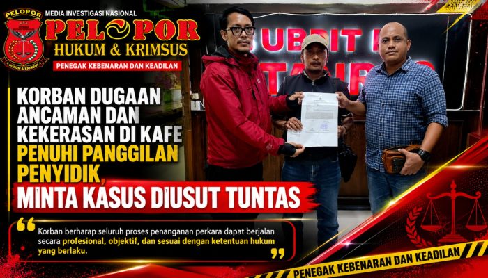 Korban Dugaan Ancaman dan Kekerasan di Kafe Penuhi Panggilan Penyidik, Minta Kasus Diusut Tuntas