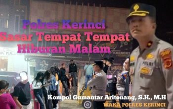 Waka Polres Kerinci Sasar Tempat Hiburan Malam Pastikan Keamanan dan Ketertiban