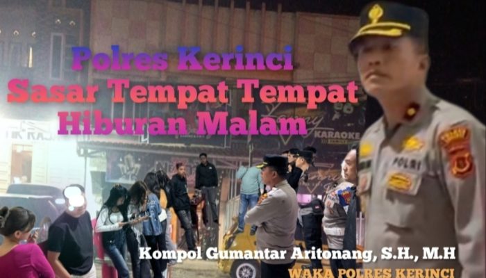 Waka Polres Kerinci Sasar Tempat Hiburan Malam Pastikan Keamanan dan Ketertiban