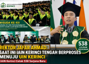 Wisuda XII IAIN Kerinci Kukuhkan 538 Lulusan, Siap Buka Program Doktoral dan Menuju Status UIN
