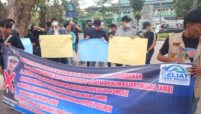 Kasus Pengrusakan Ruko Mengendap di Kejari Muaro Jambi, LSM GAN Seruduk Kejati