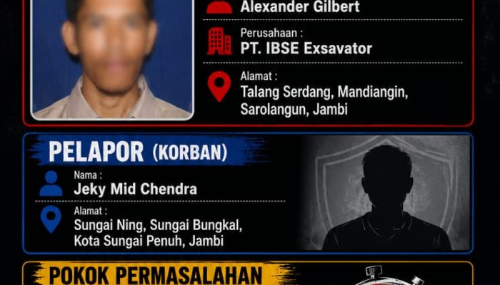 Korban Desak Polda Jambi Percepat Penanganan Laporan Dugaan Penipuan Transaksi Ekskavator