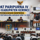 DPRD Kabupaten Kerinci Gelar Paripurna IV Bahas Ranperda Pertanggungjawaban APBD T.A 2025