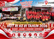 Meriahkan HUT RI ke-81, Bank Jambi Cabang Kerinci Gelar Berbagai Lomba Antar Karyawan
