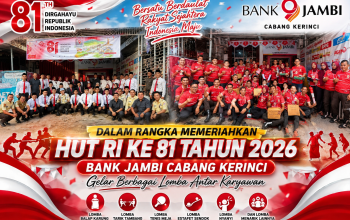Meriahkan HUT RI ke-81, Bank Jambi Cabang Kerinci Gelar Berbagai Lomba Antar Karyawan