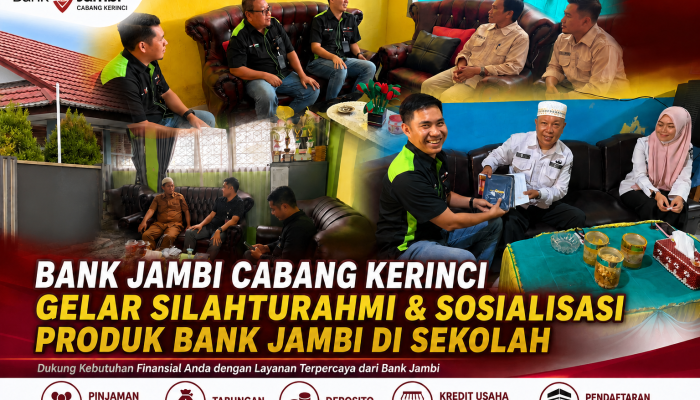 Bank Jambi Gelar Silaturahmi dan Sosialisasi Produk Perbankan di Sekolah Kabupaten Kerinci