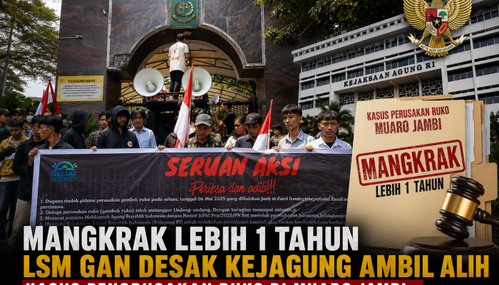 LSM GAN Desak Kejagung Ambil Alih Kasus Ruko Muaro Jambi