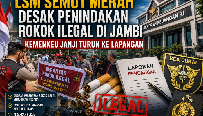 LSM Semut Merah Desak Penindakan Rokok Ilegal di Jambi, Kemenkeu Janji Turun ke Lapangan